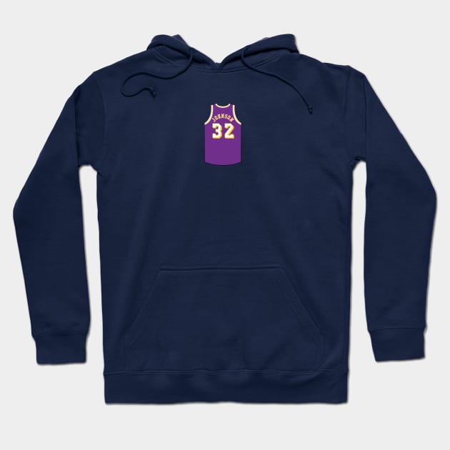 Magic Johnson Los Angeles Jersey Qiangy Hoodie by qiangdade